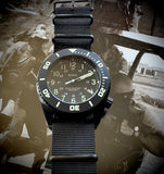 MWC "Depthmaster" Military Divers Watch – 100ATM / 3,280ft / 1000m Water Resistant, PVD Stainless Steel Case with Helium Valve (Quartz)