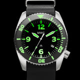 MWC "Depthmaster" 100atm / 3,280ft / 1000m Water Resistant Military Divers Watch in Stainless Steel Case with Helium Valve (Quartz)