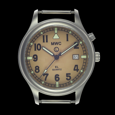MWC G10EL General Service Watch with Sand Coloured Electroluminescent (EL) Backlit Dial