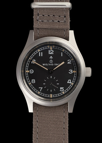 MWC 1940s/1950s "Dirty Dozen" Pattern General Service Watch with 24 Jewel Hand Winding Swiss SW216 Movement and Box Sapphire Crystal - Special Introductory Price
