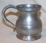 James Yates One Pint 19th Century Pattern Pewter Baluster Tankard - This is an Exact Remake of the original