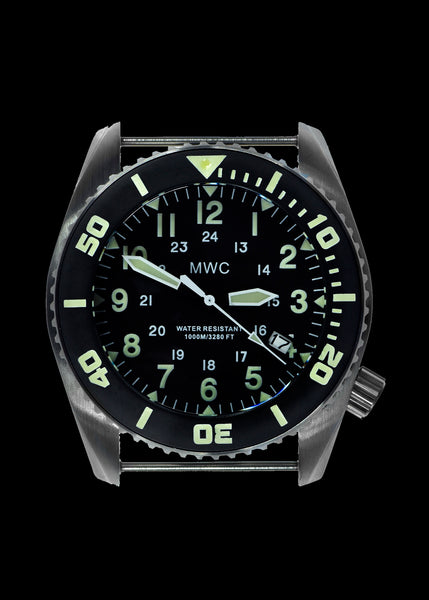 MWC "Depthmaster" 100atm / 3,280ft / 1000m Water Resistant Military Divers Watch in Stainless Steel Case with Helium Valve (Automatic)