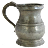 James Yates One Pint 19th Century Pattern Pewter Baluster Tankard - This is an Exact Remake of the original