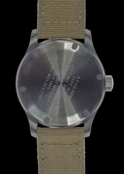 A-11 1940s WWII Pattern Military Watch (Automatic) Matt Finish with 100m Water Resistance and Sapphire Crystal