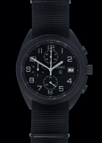 Limited Edition MWC 100m Water Resistant Stainless Steel Swiss Airline Pilots Chronograph