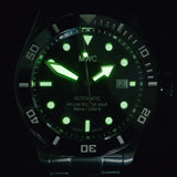 MWC Swiss Made 500m (1640ft) Water Resistant Automatic Divers Watch in Black PVD Stainless Steel With Sapphire Crystal, Ceramic Bezel and Helium Valve - Ex Display Watch Reduced