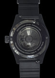 MWC Swiss Made 500m (1640ft) Water Resistant Automatic Divers Watch in Black PVD Stainless Steel With Sapphire Crystal, Ceramic Bezel and Helium Valve - Ex Display Watch Reduced