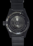 MWC Swiss Made 500m (1640ft) Water Resistant Automatic Divers Watch in Black PVD Stainless Steel With Sapphire Crystal, Ceramic Bezel and Helium Valve