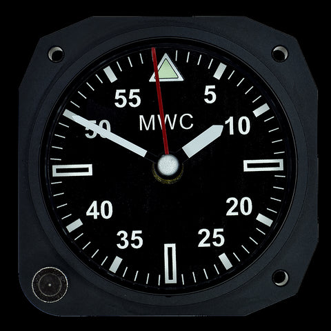 Limited Edition Replica Cockpit / Desk Clock in Matt Black Finish