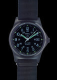 MWC G10LM 12/24 Cover Non Reflective Black PVD Military Watch