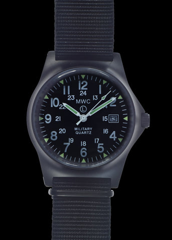 MWC G10LM 12/24 Cover Non Reflective Black PVD Military Watch