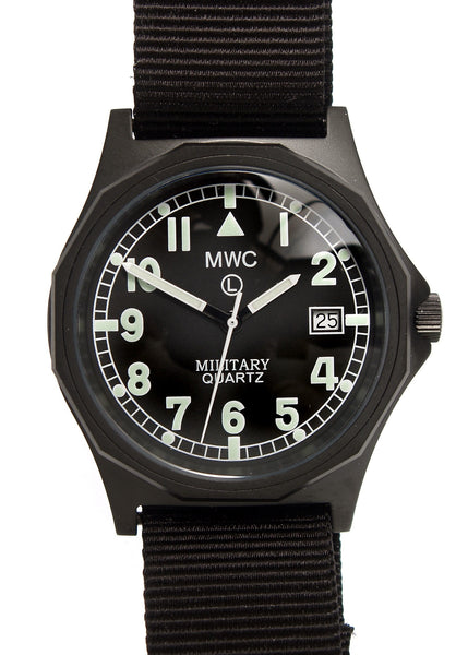 MWC G10 - Remake of the 1999 to 2004 Series Watch in Black PVD Steel with Glass Crystal and Battery Hatch