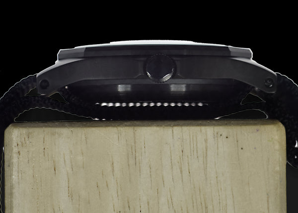 MWC G10 - Remake of the 1999 to 2004 Series Watch in Black PVD Steel with Glass Crystal and Battery Hatch