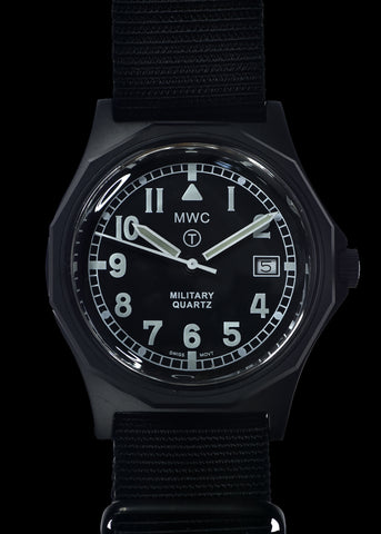 MWC G10 - Remake of the 1999 to 2004 Series Watch in Black PVD Steel with Glass Crystal and Battery Hatch