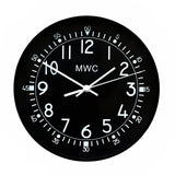 MWC US 1940s/50s Pattern Retro Military Wall Clock with Silent Quartz Movement and Sweep Second Hand (Size 22.5 cm / approx 9