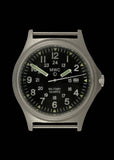 MWC G10 12/24 50m Water Resistant Military Watch with Battery Hatch, Fixed Strap Bars and 60 Month Battery Life