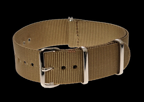 18mm NATO Webbing Strap - Desert Sand