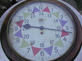 RAF 1940 Pattern "Battle of Britain" Replica Sector Wall Clock with Silent Sweep Movement  in Wooden Case (Size 14" / 35.6cm)
