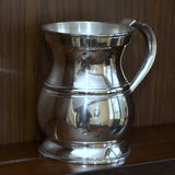 James Yates One Pint 19th Century Pattern Pewter Baluster Tankard - This is an Exact Remake of the original