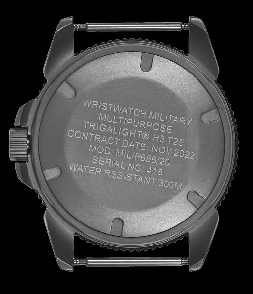 MWC P656 Titanium Tactical Series Watch with GTLS Tritium and Ten Year Battery Life (Non Date Version)