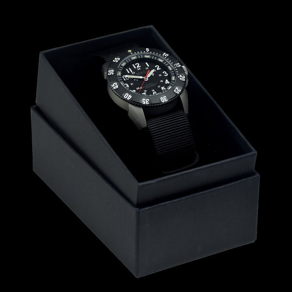 MWC P656 Titanium Tactical Series Watch with GTLS Tritium and Ten Year Battery Life (Non Date Version)