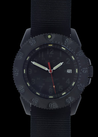 MWC P656 Latest Model Titanium Tactical Series Watch with Subdued Dial, GTLS Tritium and Ten Year Battery Life (Date Version)