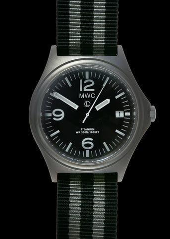 MWC Titanium Military Watch, 300m Water Resistant, 10 Year Battery Life, Luminova and Sapphire Crystal - Watch Used for Images and Promotion