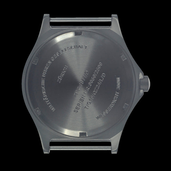MWC Titanium General Service Watch, 300m Water Resistant, 10 Year Battery Life, Luminova, Sapphire Crystal and 12/24 Dial Format (Date Version)